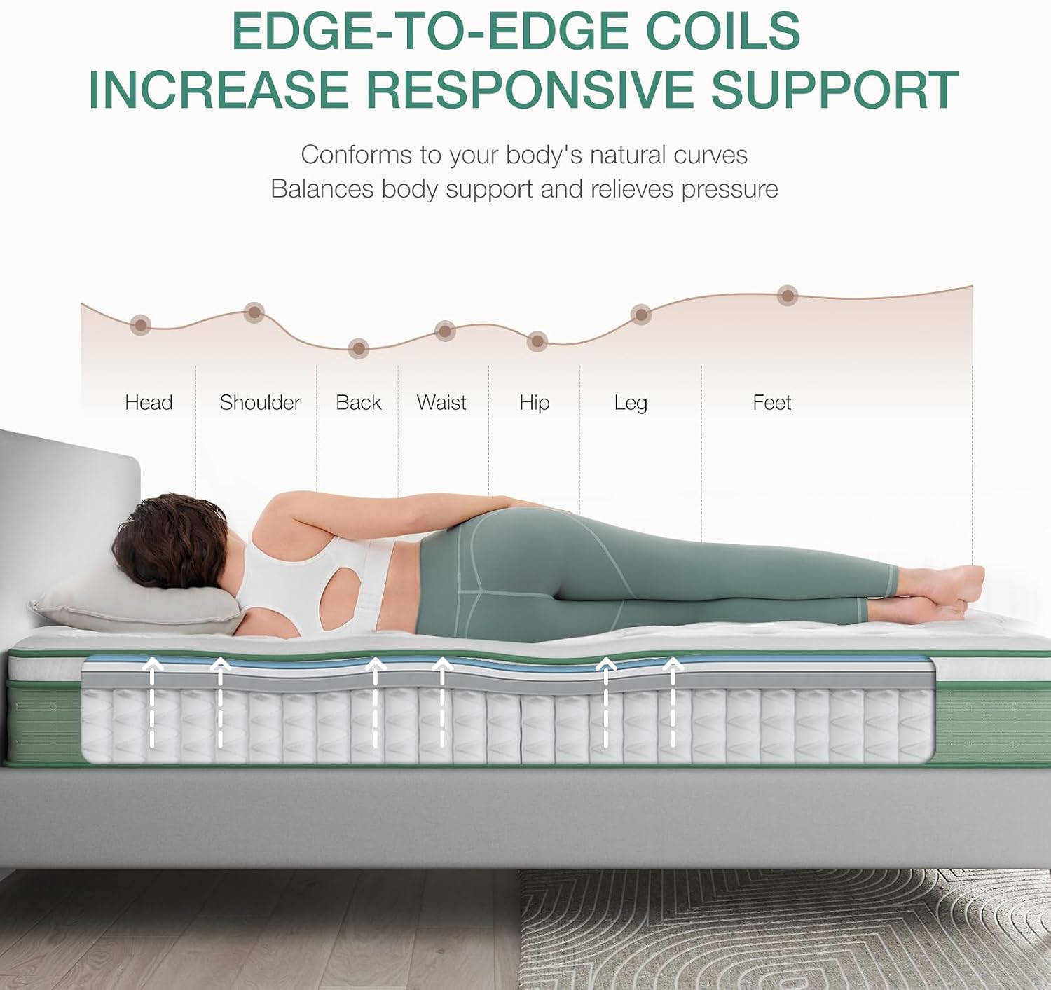 Novilla Twin Mattress, 10 Inch Hybrid Pillow Top Twin Size Mattress in a Box with Gel Memory Foam & Individually Wrapped Pocket Coils Innerspring for a Cozy & Peaceful Sleep