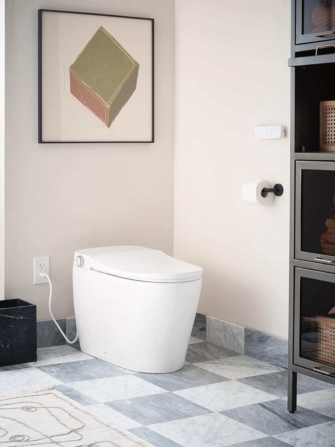 Moen ET900 2-Series Tankless Bidet One Piece Elongated Bidet Toilet with Remote, Auto Flush, and Warm Air Dryer, and Temperature Control, White