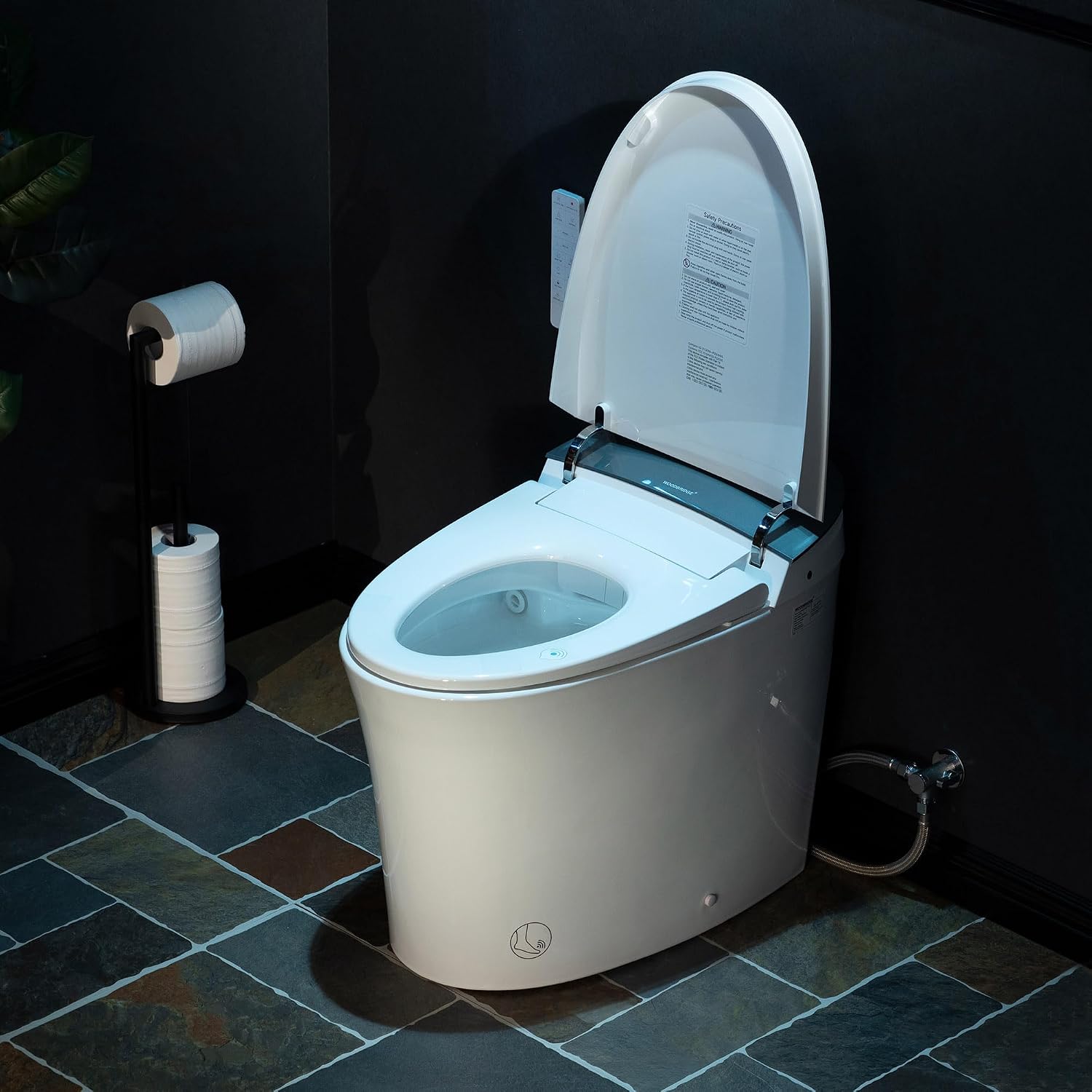 WOODBRIDGE Smart Toilet, Auto Open & Close, Auto Flush, Foot Sensor, Cleaning Foam Dispenser, Heated Seat and Chair Height Design, EBT230