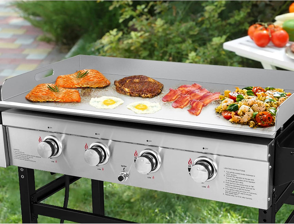 Stanbroil Flat Top Griddle for Royal Gourmet GB4001 GB4001B 4-Burner Gas Grill Griddle, 36-inch Stainless Steel Griddle Replacement Top with Handles and Front Grease Management System