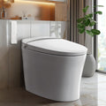 Smart Toilet with Bidet Built In,Heated Seat & Dual Auto Flush,1000 Gram MaP Flush Score,Foot Sensor, Tankless Modern Elongated Electric Toilet with Warm Water Wash.