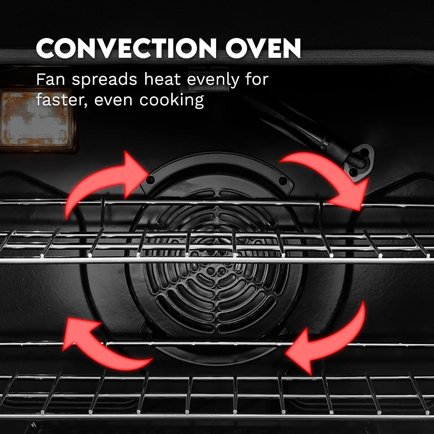 COSMO COS-EPGR486G 48 in. Haven Collection 7 cu. ft. Double Oven Gas Range, 6 Burners, Griddle, Convection, Knob LEDs, Stainless Steel