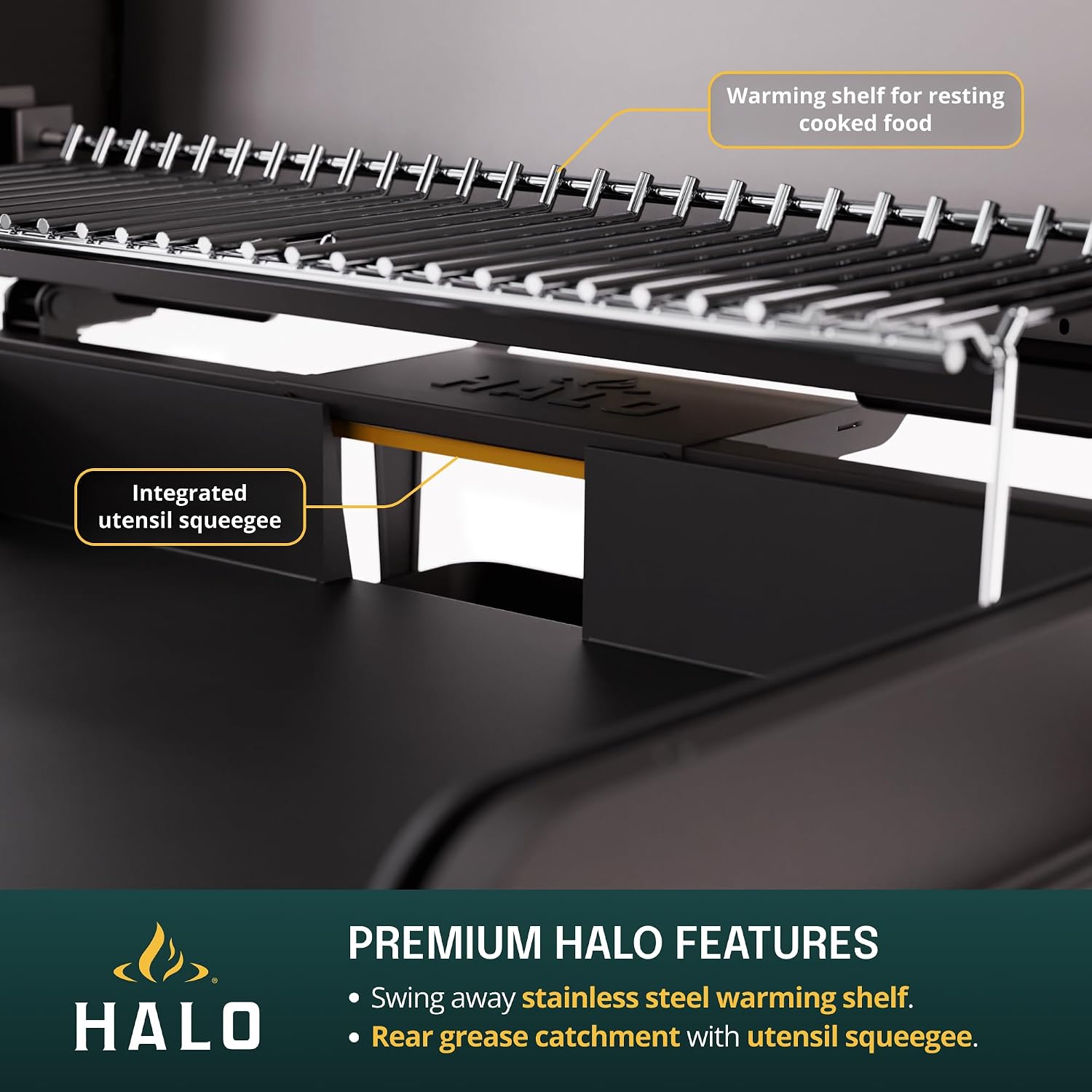 HALO Elite4B Outdoor Griddle | 4 Burner, 8 Cooking Zones | 720 sq. in. (36″ x 20″) Wind-Proof Cooking Surface | Propane Gas Grill | HZ-1001-XNA