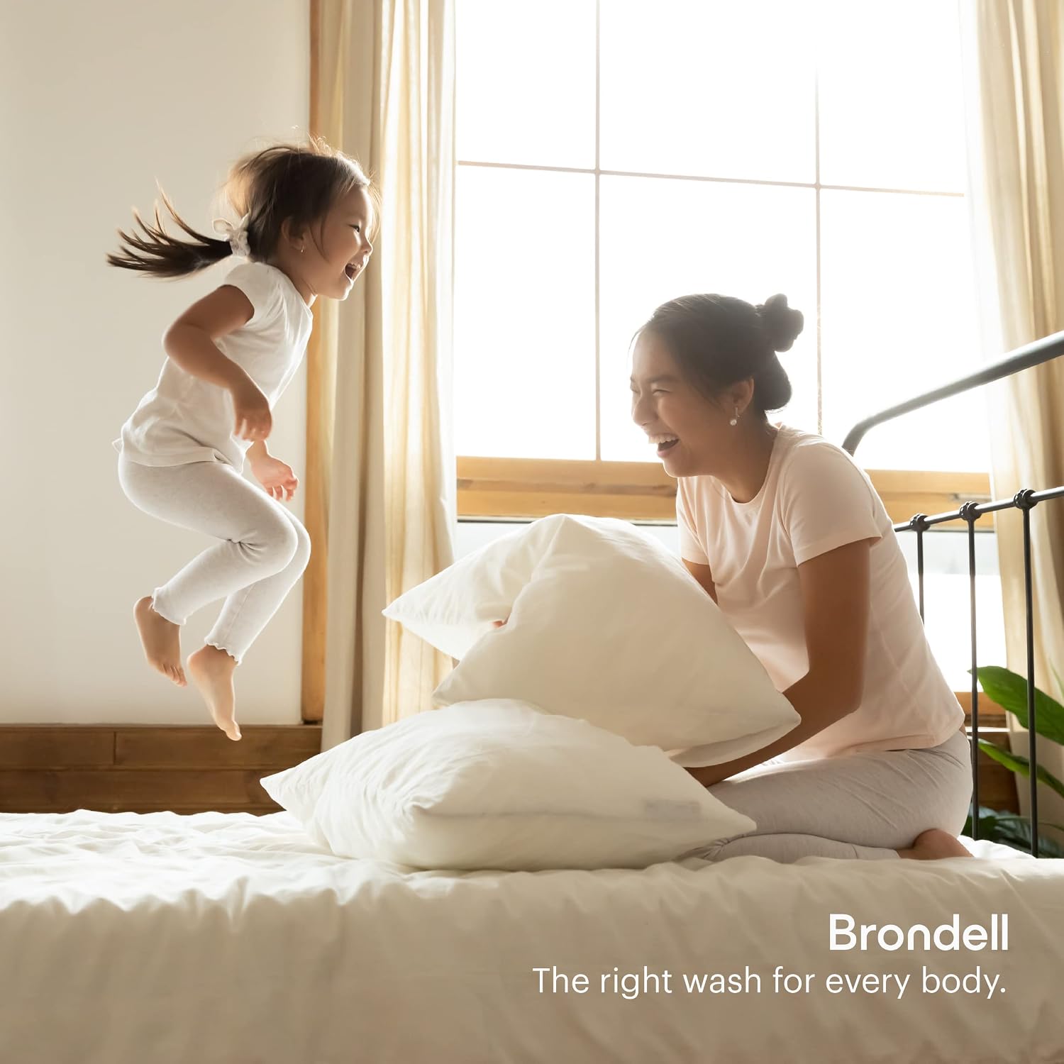 Brondell Bidet Toilet Seat S1400, Smart Toilet Seat, Dual Stainless-Steel, Self-Cleaning Nozzle With Clean Plus Technology, Endless Warm Water Bidet, Warm Air Dryer-Nightlight, Heated Seat, Round