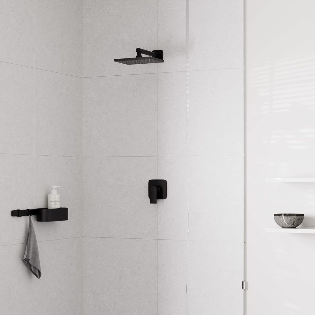 hansgrohe Vernis Shape Shower arm 24 cm, matt black, 26405670