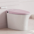 CANEST Pink Smart Toilet with Bidet Built In, ADA Comfort Height Bidet Toilet with Tank, Auto Open&Close Lid, Adaptive Heated Seat Warm Water Dryer, Foot Sensor, 1000g MAP Flush, Remote Control