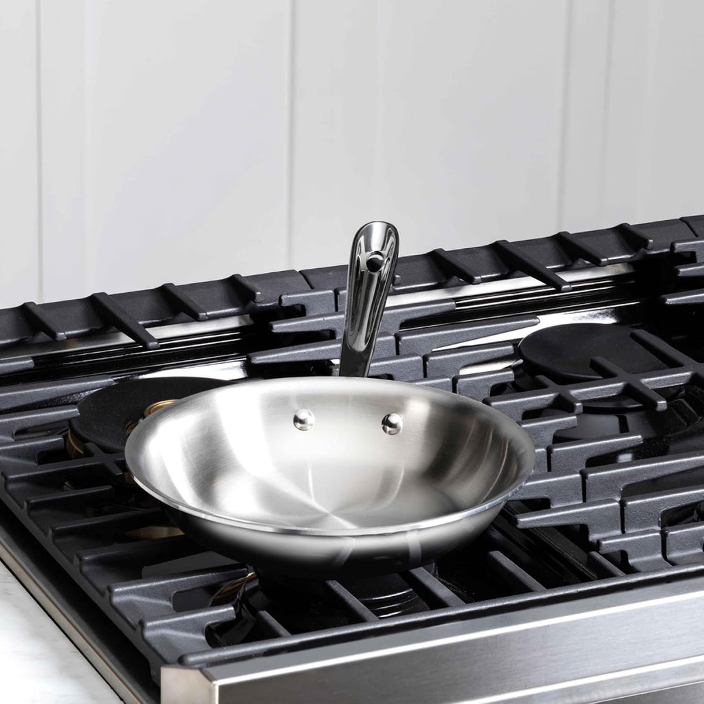 All-Clad D3® Stainless Steel 8 inch Frying Pan- Made in the USA- The Original Bonded Professional Cookware- Oven Safe & Induction Compatible