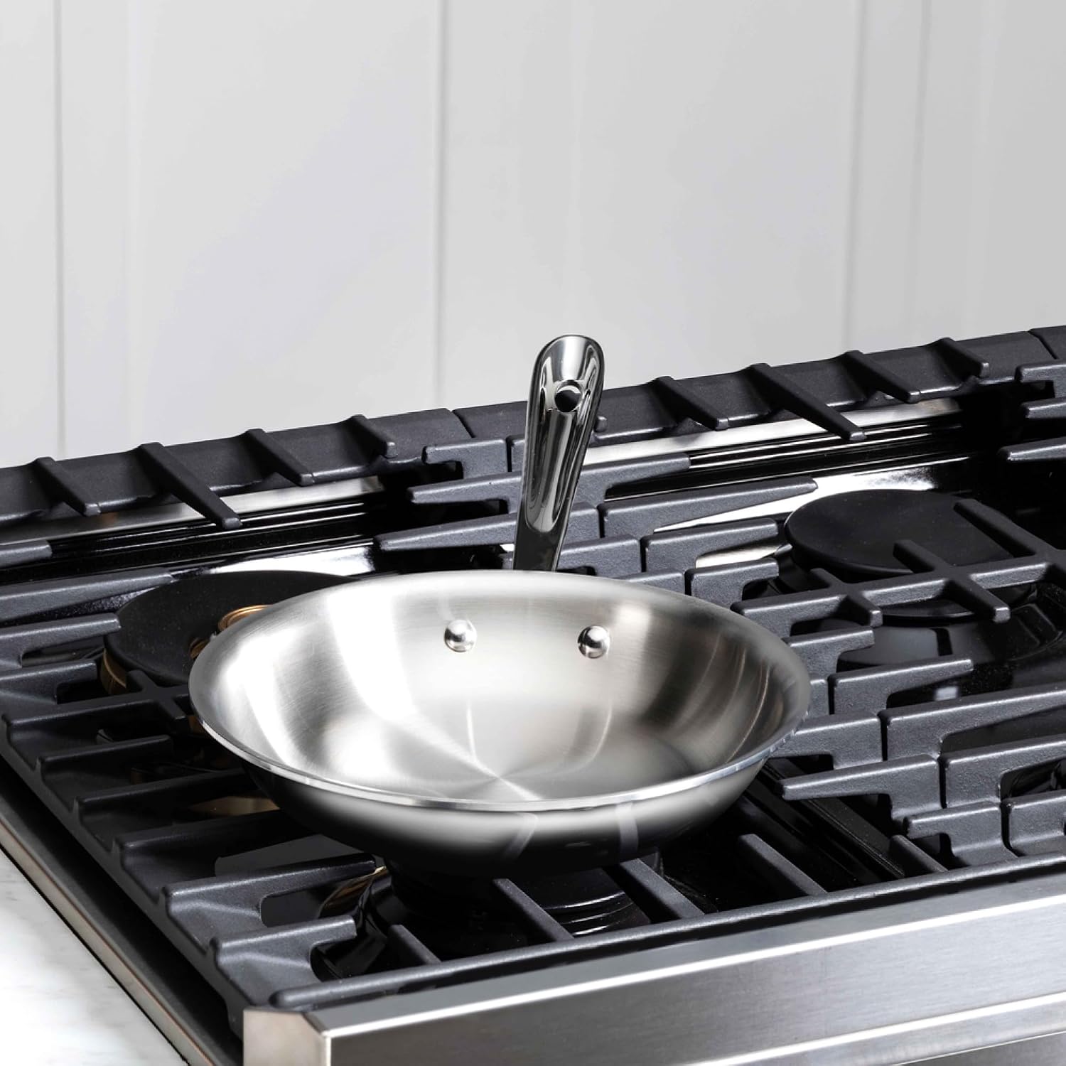 All-Clad D3® Stainless Steel 8 inch Frying Pan- Made in the USA- The Original Bonded Professional Cookware- Oven Safe & Induction Compatible