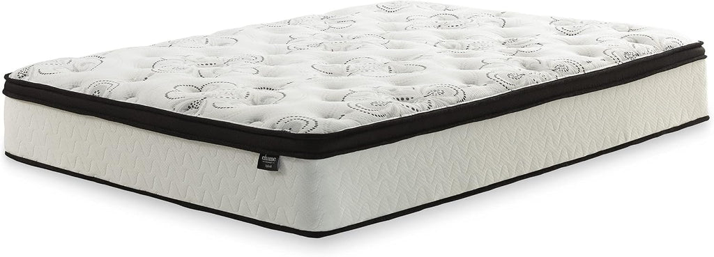 Signature Design by Ashley Chime Hybrid King 12' Mattress with Gel Memory Foam, Medium Firm, Pressure Relief, Fiberglass Free Mattress in a Box
