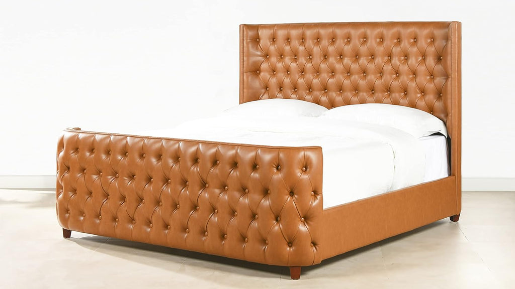 Jennifer Taylor Home Harmonie King Tufted Bed Headboard and Footboard Set