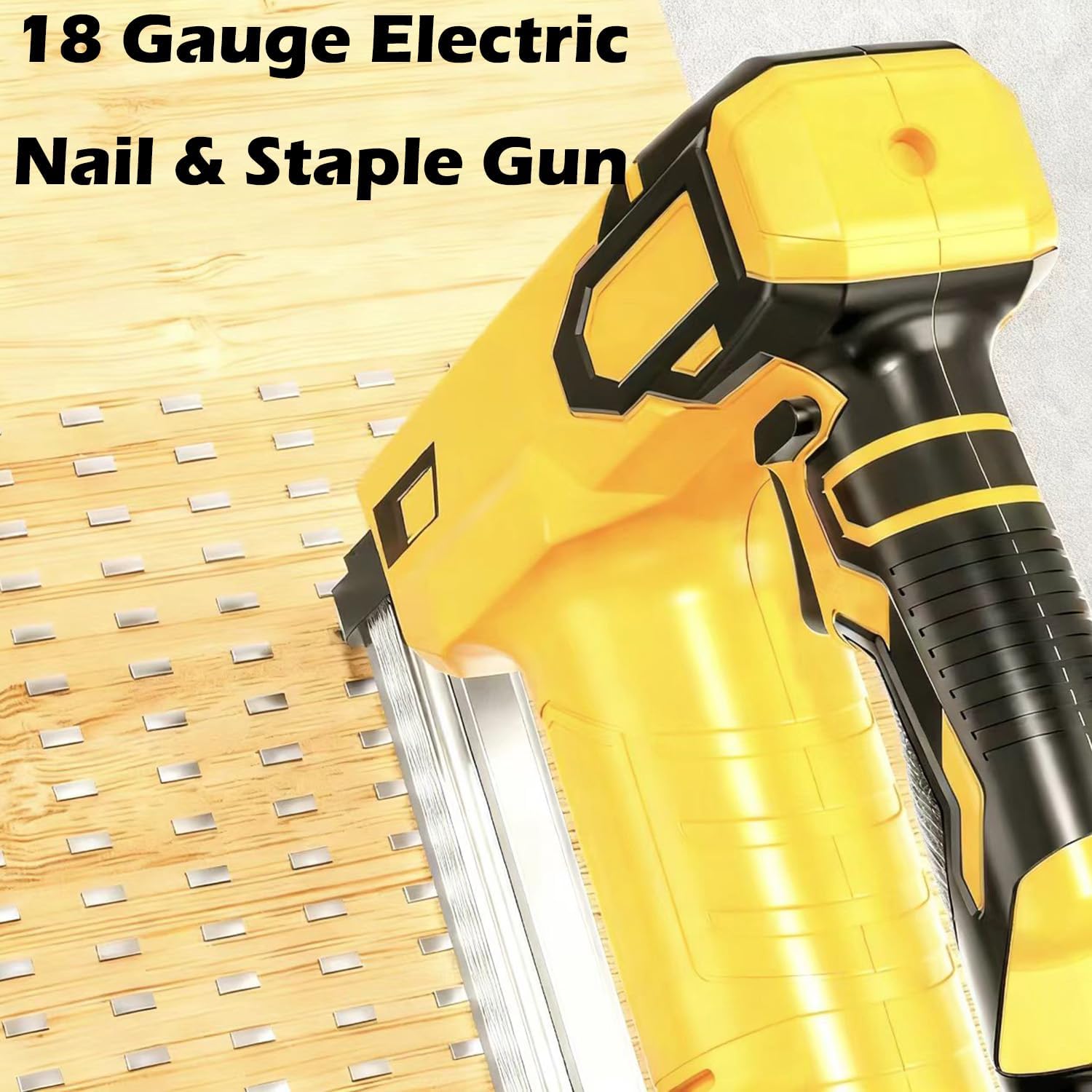 2 in 1 Cordless Brad Nailer, 18 Gauge Electric Nail & Staple Gun