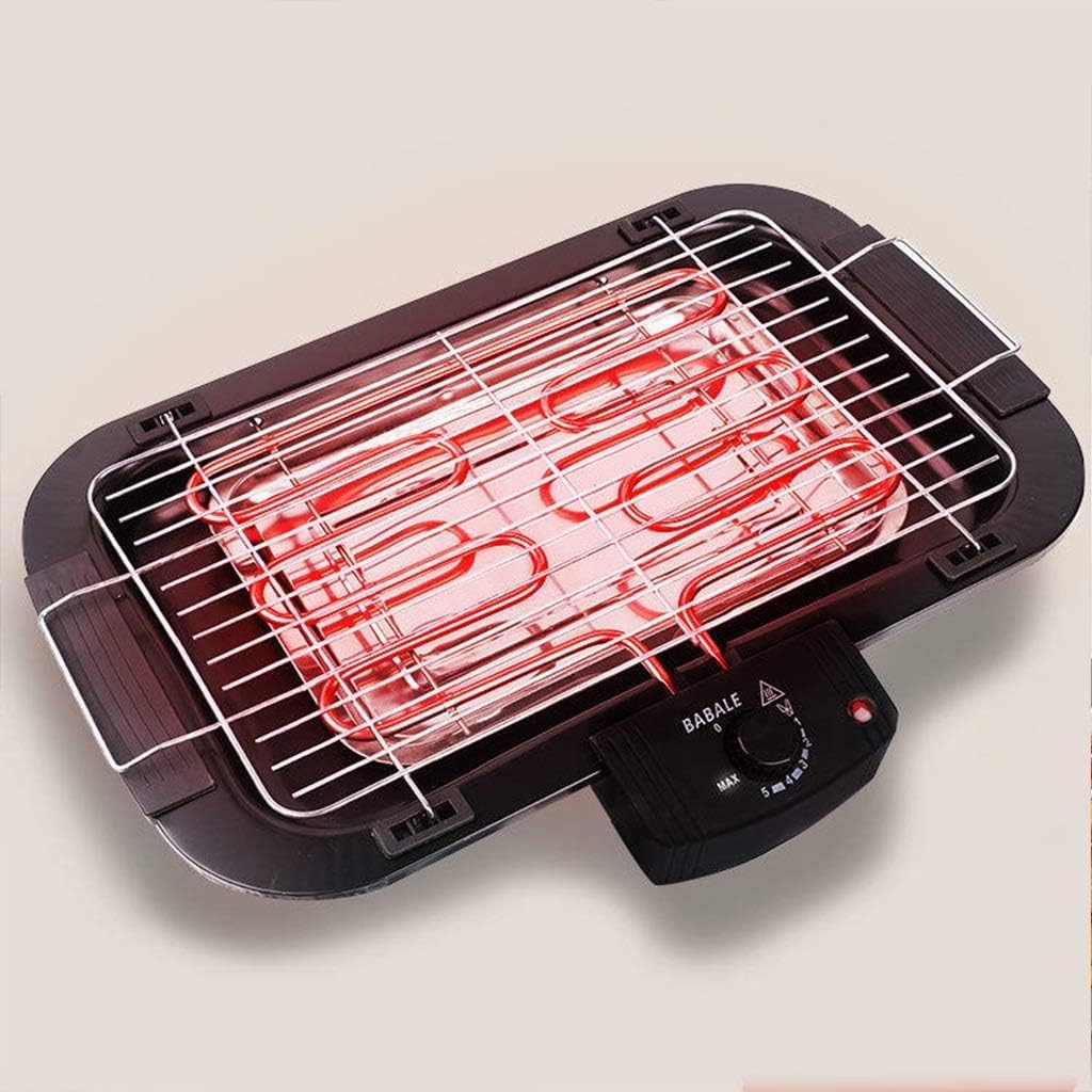 Smokeless Electric Grill Indoor, Non Stick BBQ Grill Mesh, BBQ and Griddle Hot Plate with Built in Drip Tray Easy Clean Reusable