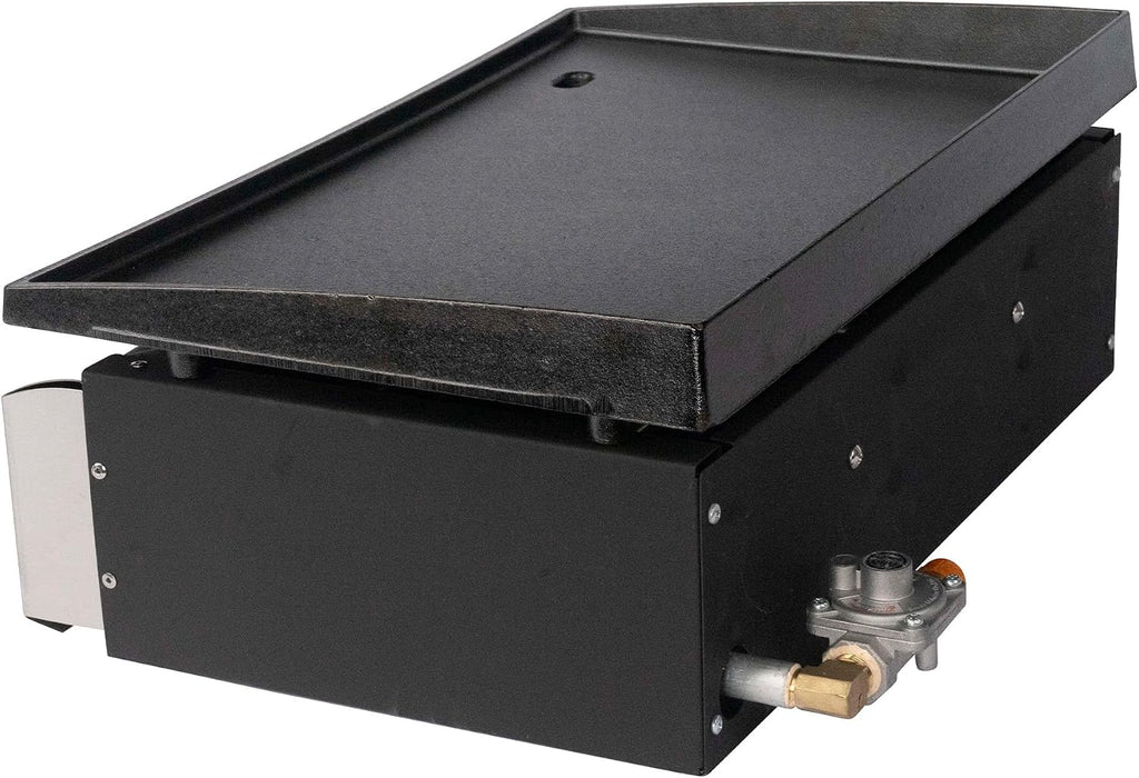 Suburban Signature 18' RV Griddle with Quick Connect and 1 lb. Bottle Adapter - Compact Stowable Design, 20% Hotter Than Comparable Units, CSA Certified for RV Outdoor Use (4062A)