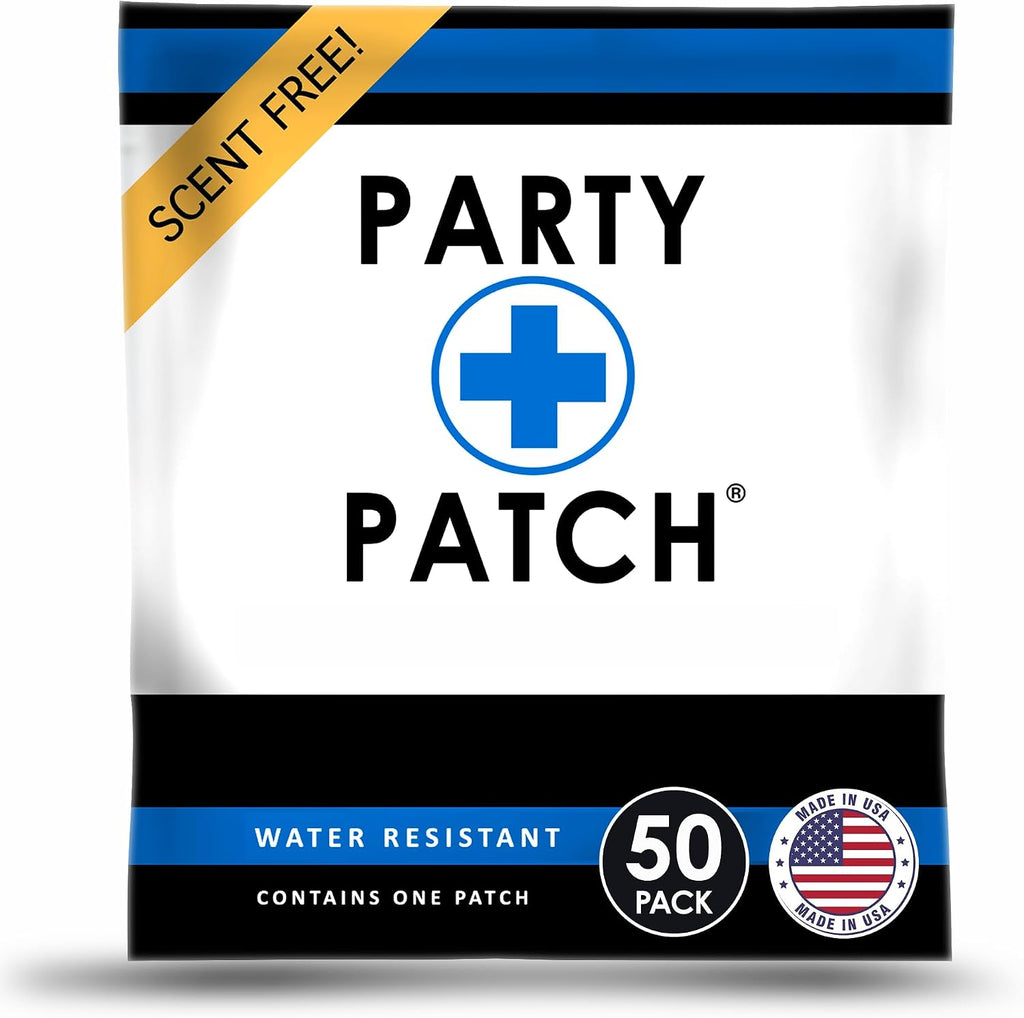 Party Patch Social Lifestyle Patch 50-Pack – Transparent Topical Adhesive for Festivals, Weddings & Active Events – Water-Resistant & Skin-Safe – Discreet Celebration Essential (50 Count)