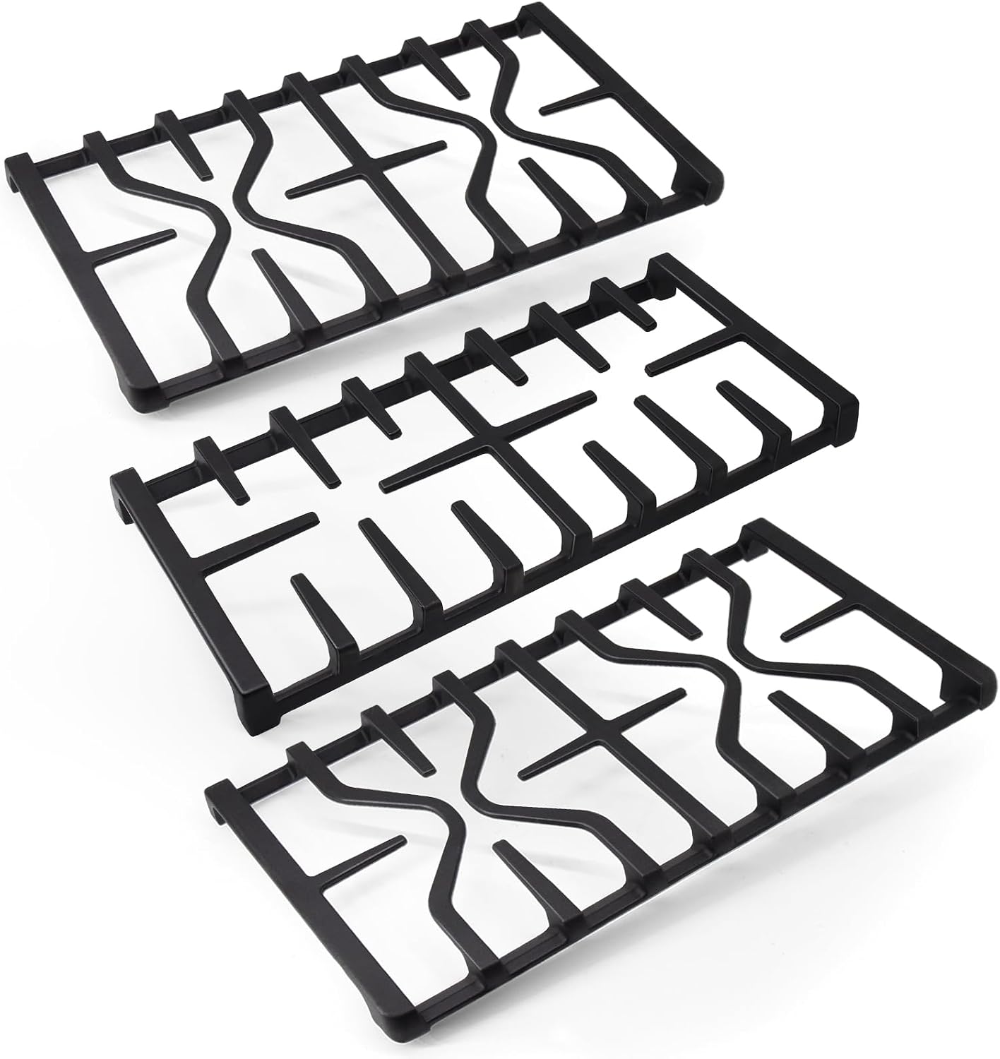 WB31X27150 & WB31X27151 Burner Grate Replacement for GE Stove Parts JGBS66REKSS, JGB700SEJ4SS, JGSS66SEL1SS, JGSS66SEL3SS, Center Side Burner Grate Surface Cooktop for General Electric Gas Range Parts
