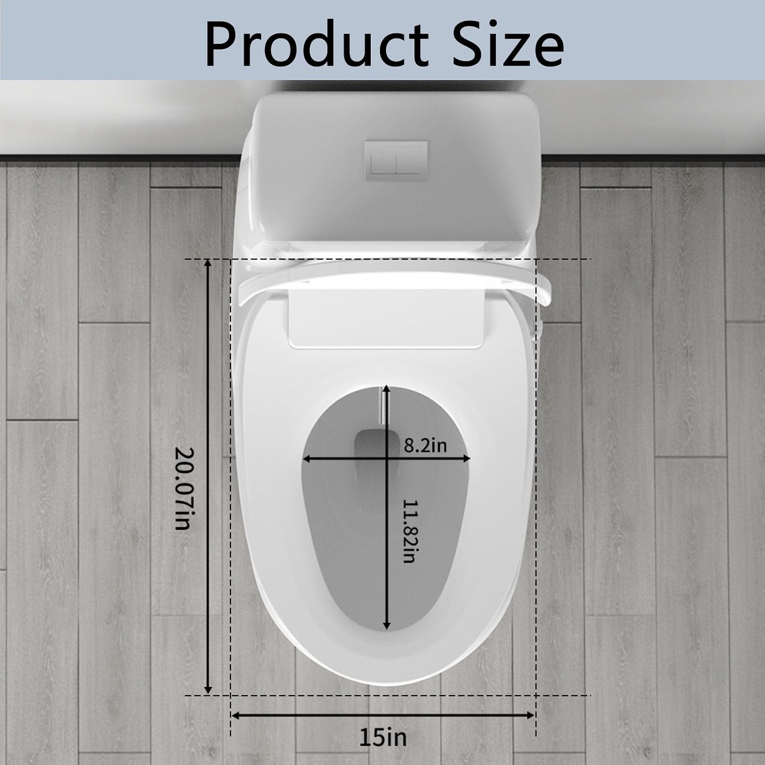 Bidet Toilet Seat Elongated, Unlimited Warm Water, Heated Toilet Seat, Warm Air Dryer, Rear and Front Washing, Soft Closed Toilet Lid, Night Light, Requires Outlet,white