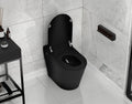 ANZZI Echo Smart Bidet Toilet Elongated One-Piece 1.28 GPF Matte Black with Auto Open Close, Auto Flush, Voice and WiFi Control, Heated Seat, Warm Water Wash, Remote Control | TL-ST950WIFI-MB