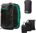 COR Surf Carry On Travel Backpack Bundle | Island Hopper Travel Backpack with Toiletry Bag and Compression Packing Cube Set