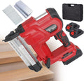 Cordless Brad Nailer, 2 in 1 Electric Stapler/Nailer, Support Single Shot/Continuous Shot, Handheld Electric Nailing Machine, for Home Decoration, Ceiling Fixing, Frame Building Red