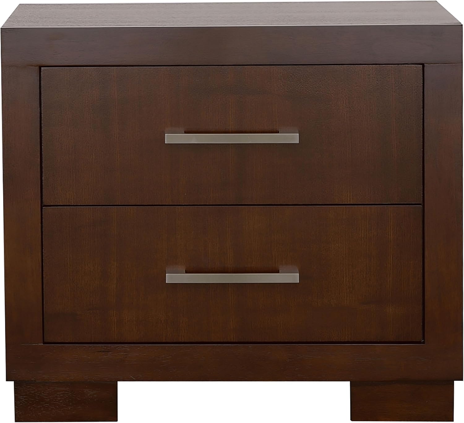 Coaster Home Furnishings Jessica Contemporary 4-Piece Bedroom Set Eastern King Size LED Panel Bed Frame 43-inch Headboard Cappuccino 200711KE-S4