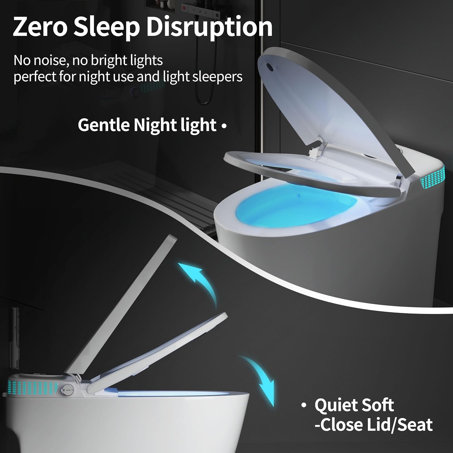 Tankless Smart Toilet with Integrated Bidet, One Piece Elongated Intelligent Toilet with Heated Seat & Child Mode, Foot Kick Flush, Multiple Wash Modes & Self-Cleaning Nozzle