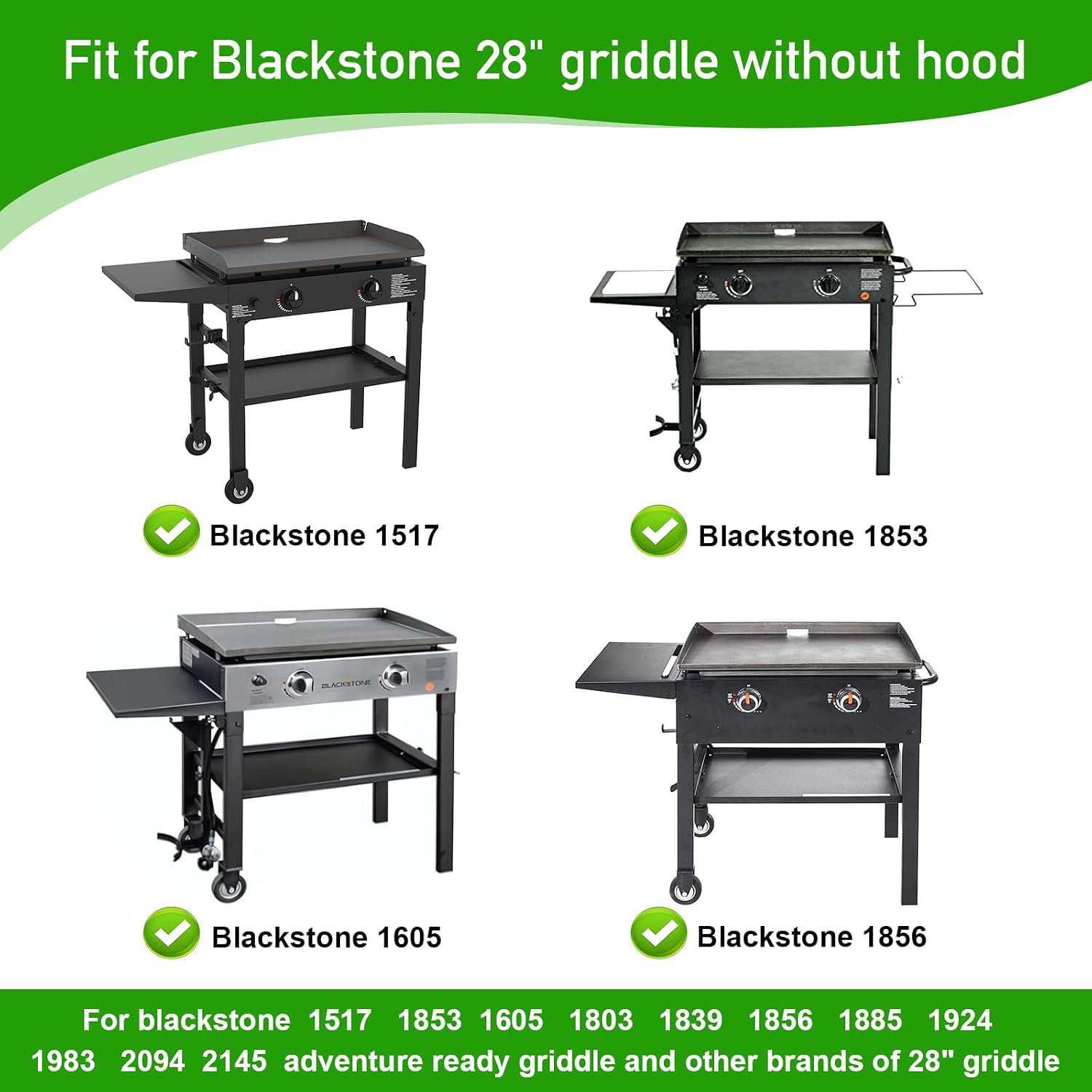 Universal Hinged Lid with Durable Handle for 28 Inch Griddle, Griddle Hard Cover Hood for Blackstone 28 Inch 1517, 1605, 1853, 1839, 1885, 1856, 1924, 1983, 2094, 2137, 2145 and Other 28Inch Griddles