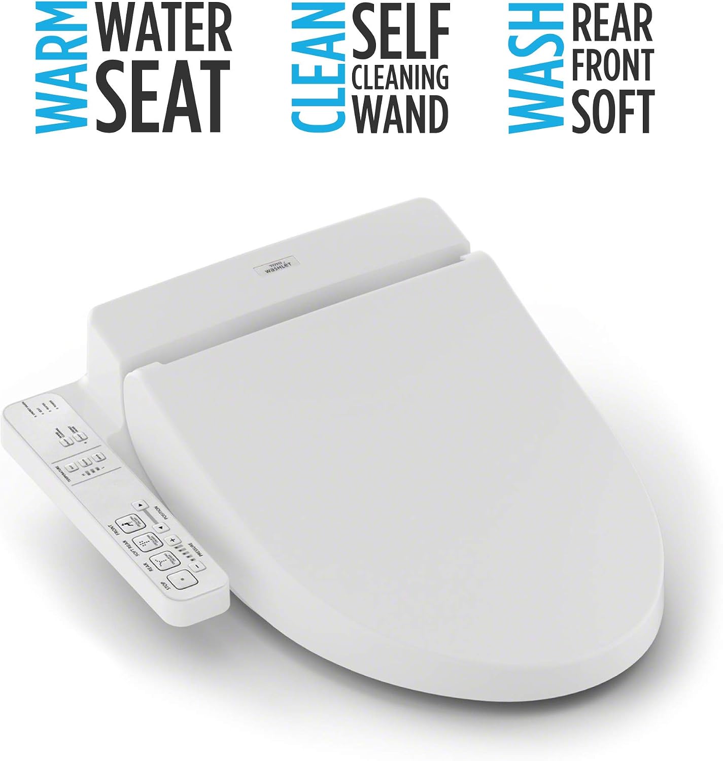 TOTO SW2014#01 A100 WASHLET Electronic Bidet Toilet Seat with SoftClose Lid, Elongated, Cotton White