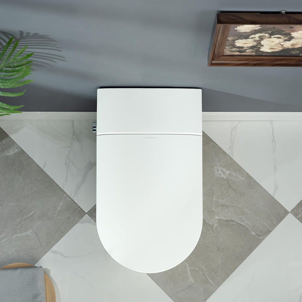 WOODBRIDGE Smart Toilet, Auto Open/Close Lid, Foot Sensor, Auto Flush, Heated Seat, Easy Installation, without Bidet,CHT002