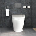 EUROTO Smart Toilet with Auto Open/Close Lid, Foot Sensor Flush, Instant Warm Water, Heated Seat, Warm Air Dryer, Night Light, Dual Flush Bidet
