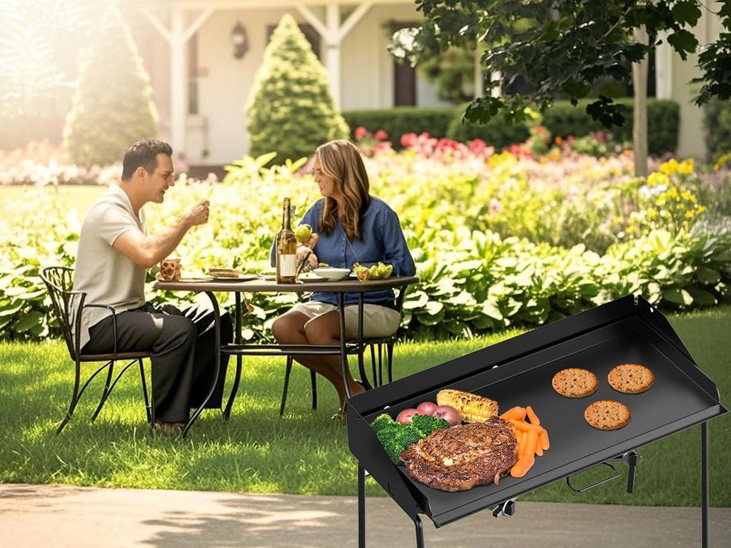 14' x 32' Fry Griddle Heavy-duty Steel Cooking Griddle Compatible with Camp Chef Griddle Stoves EX60LW, EX60P, EX60PP, EX60P, EX60B, EX280LW for Camp Chef Explorer 2-burner Camp Stove