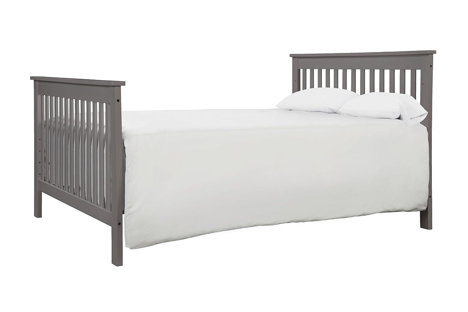 DaVinci Hidden Hardware Twin/Full-Size Bed Conversion Kit (M5789) in Slate