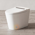 Smart Toilet Lite without Bidet, One Piece Elongated Modern Toilet with Heated Seat, Pump-Assisted Auto Flush, Foot Sensor Operation, Night Light, Built-in Water Tank, Blackout Flush