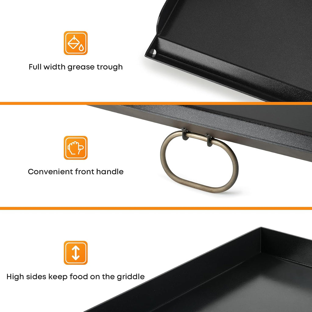 Stanbroil Universal 2-Burner Griddle, Nonstick Flat Top Griddle for Camp Chef and most 14' Deep Camping Stoves, 32' x 14'