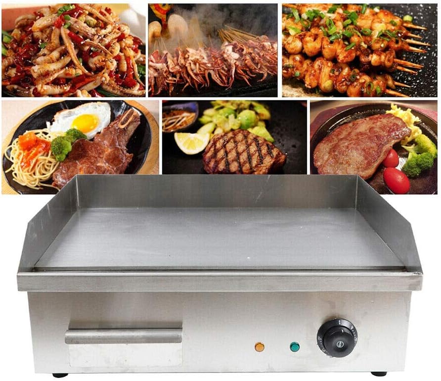 Electric Griddle Flat Cooktop Commercial Restaurant Grill BBQ Machine (Teppanyaki scoop machine)