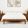 Softa Mikor Queen Japanese Joinery Bed Frame, Solid Rubberwood Platform Bed, 1500 Lbs Heavy Duty Slats Support, SGS Certified, 15Min No-Tool Setup, Under-Bed Storage, No Box Spring Needed, Noise-Free