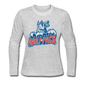 Women Hartford Wolf Pack Logo Pre-Cotton Long Sleeve T-Shirt Gray