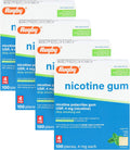 Rugby Polacrilex 4mg Nicotine Gum - Mint Flavor, Quit Smoking and Vaping Aid, Sugar-Free, 100 Count (4-Pack)