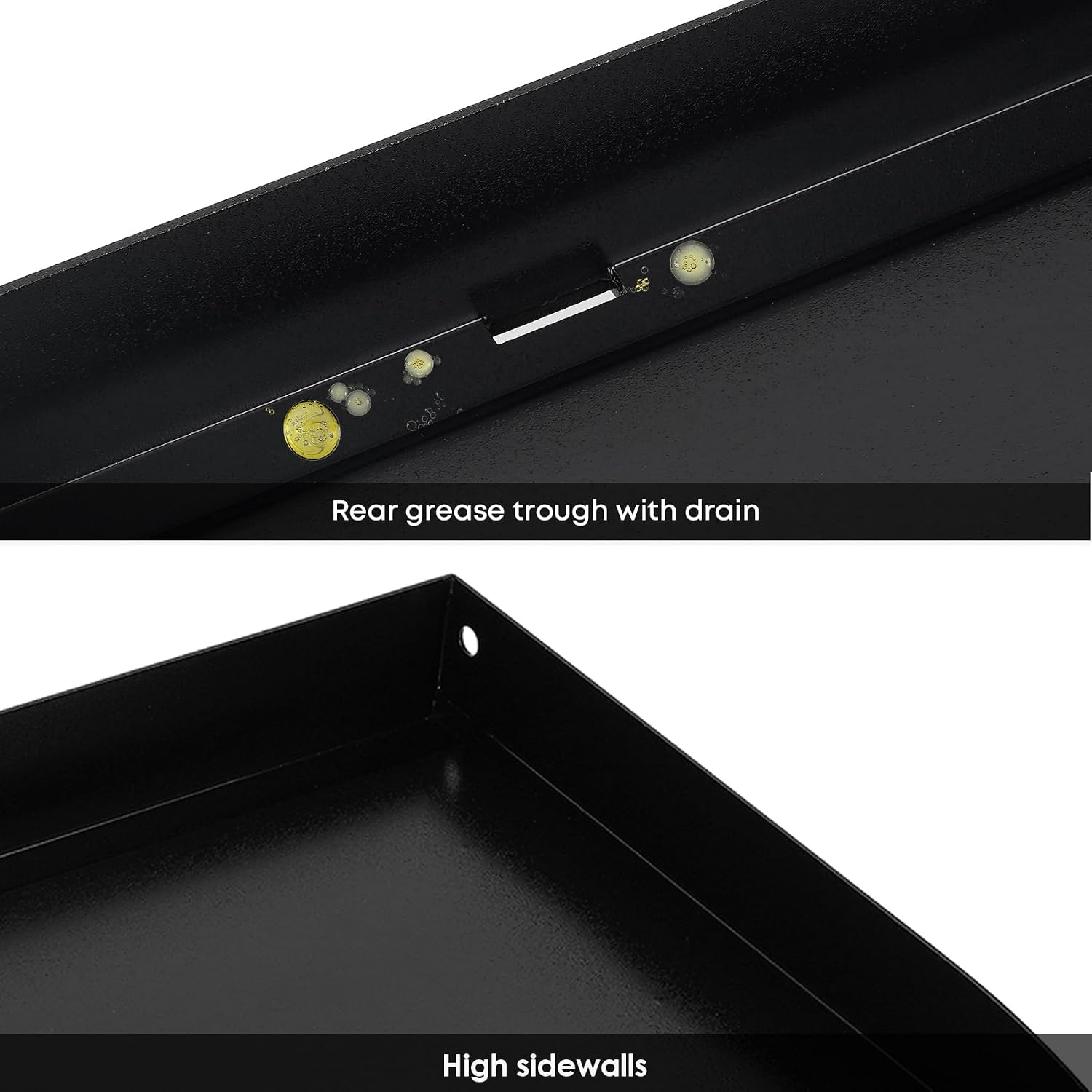 Stanbroil 22 Inch Flat Top Griddle Replacement Top for Blackstone 22' Tabletop Griddle Station, Ceramic Coated Steel Griddle Top Replacement, Black