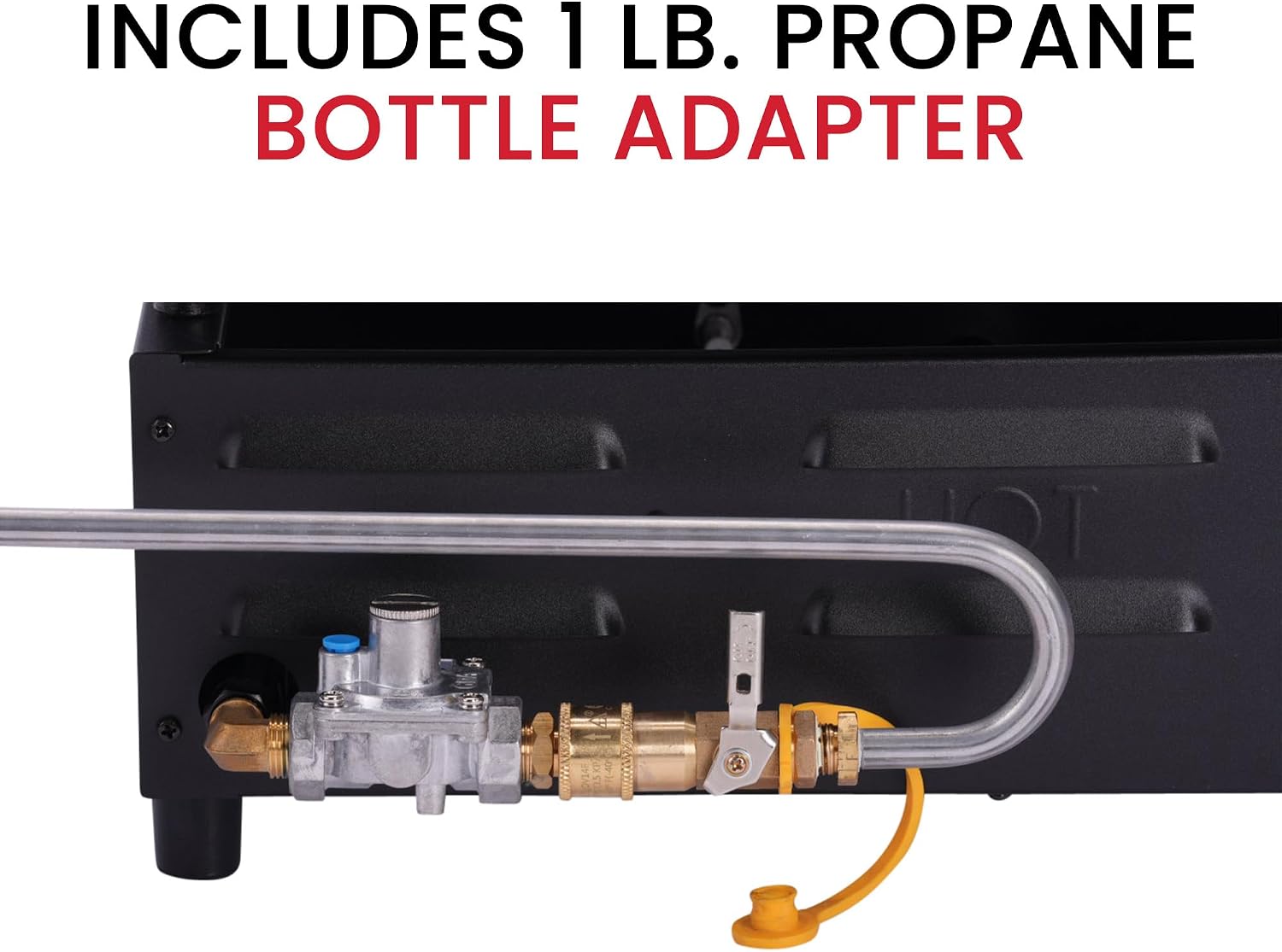Suburban Signature 18' RV Griddle with Quick Connect and 1 lb. Bottle Adapter - Compact Stowable Design, 20% Hotter Than Comparable Units, CSA Certified for RV Outdoor Use (4062A)
