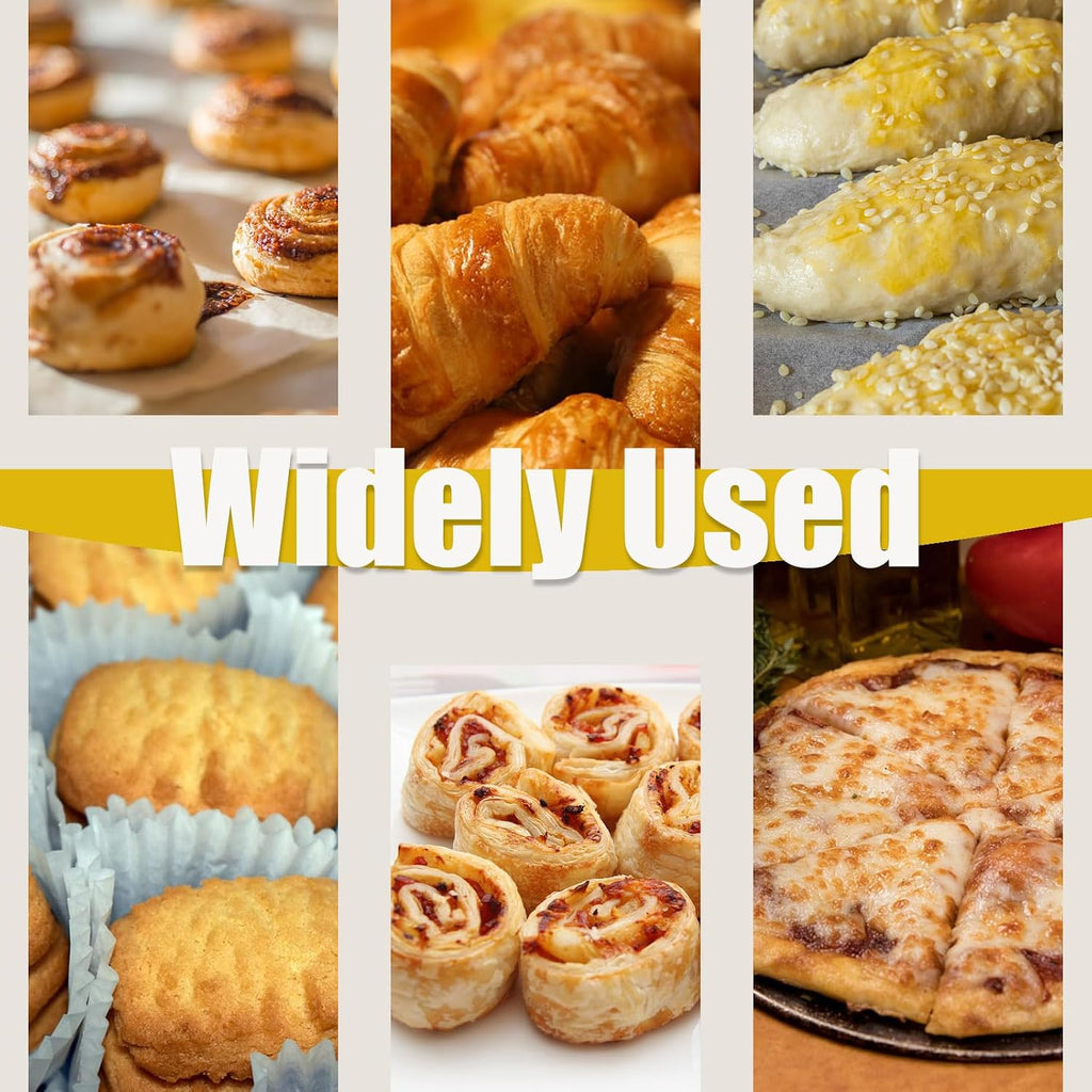 Commercial Electric Dough Sheeter Machine Stainless Steel Vertical Foldable Design 82.3'x19.7' Conveyor Belt 0.04-2' Adjustable Thickness for Croissant Pastry Bakery Canteen 110V