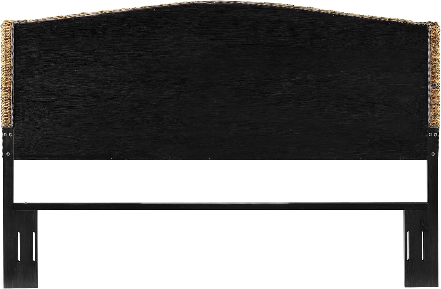Crosley Furniture Serena Handwoven Natural Fiber Rattan Bed Headboard, Banana Leaf, King