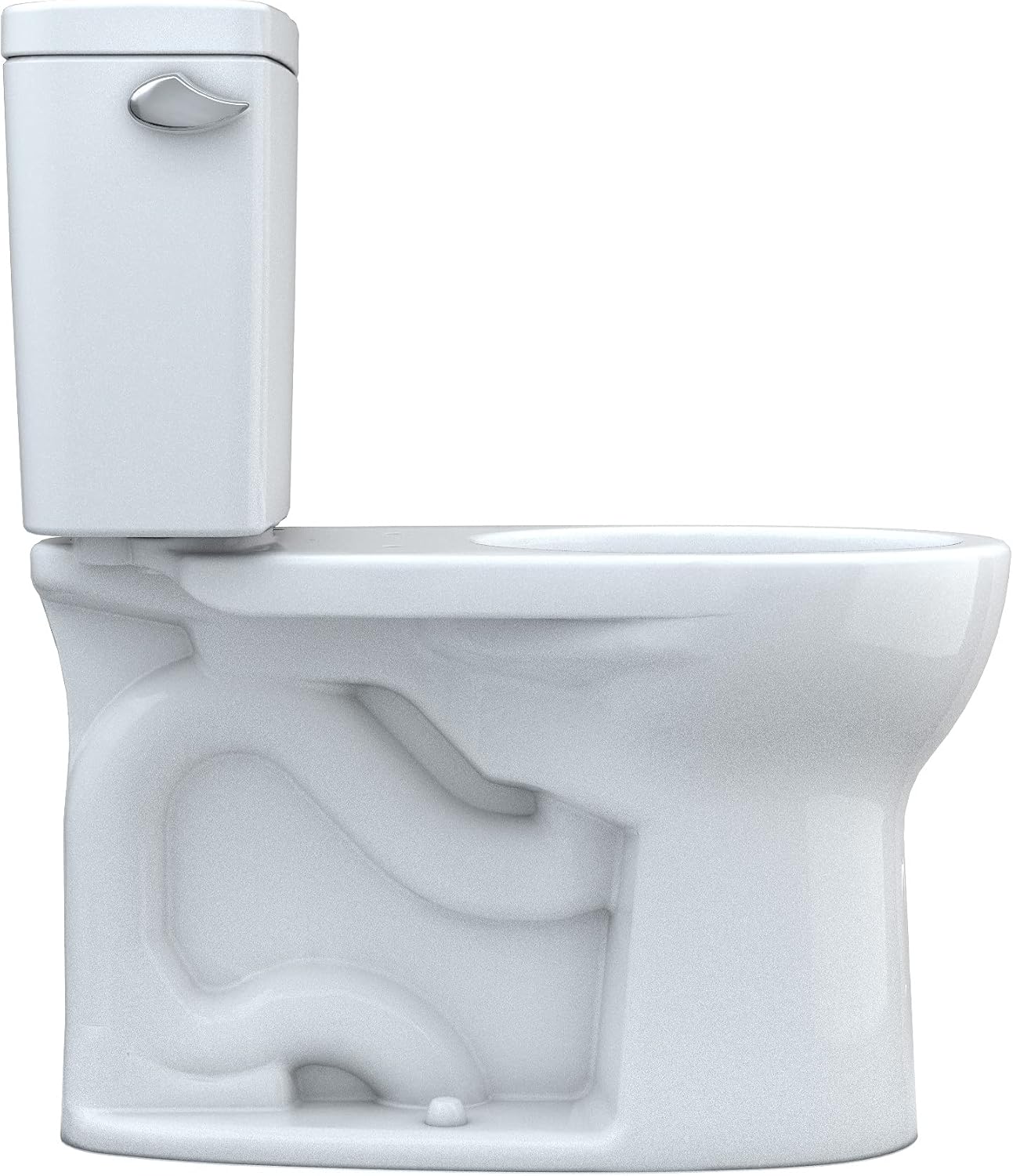 TOTO SW3083#01 WASHLET C5 Round Electronic Bidet Toilet Seat, C5Round, Cotton White & Drake Two-Piece Round 1.6 GPF Universal Height TORNADO FLUSH Toilet with CEFIONTECT, Cotton White - CST775CSFG#01