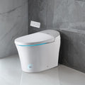 VEVOR Smart Toilet, One Piece Toilet with Bidet Built in, Foot Sensor Operation, Warm Water Sprayer & Air Drying,Easy Operated Toilet with Remote Control, Heated Seat with LED Display