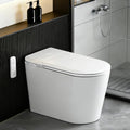 TDH Smart Toilet with Bidet Built in,Foam Shield, Blackout Flushing,Heated Seat with Instant Water, Aromatherapy Tablet,Foot Sensor Auto Open/Close,Ambient Lighting for Bathrooms
