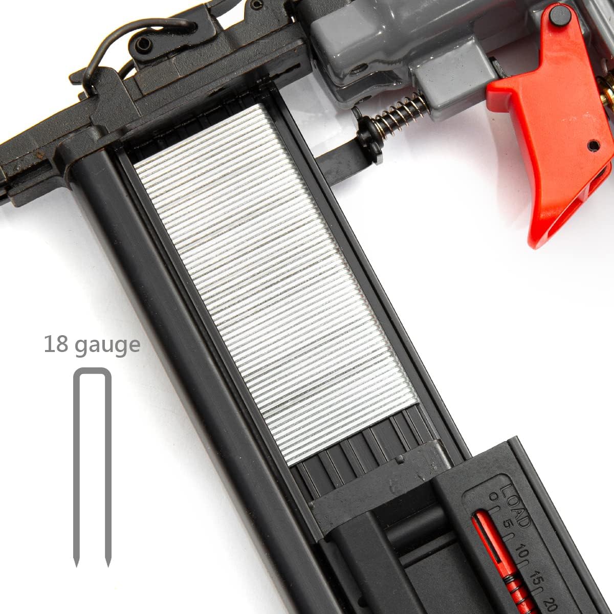 NEW 18 Gauge 2 in 1 Brad Nailer Gun and Crown Stapler 300pcs Nails/ 200pcs Staples Tool,Jikkolumlukka