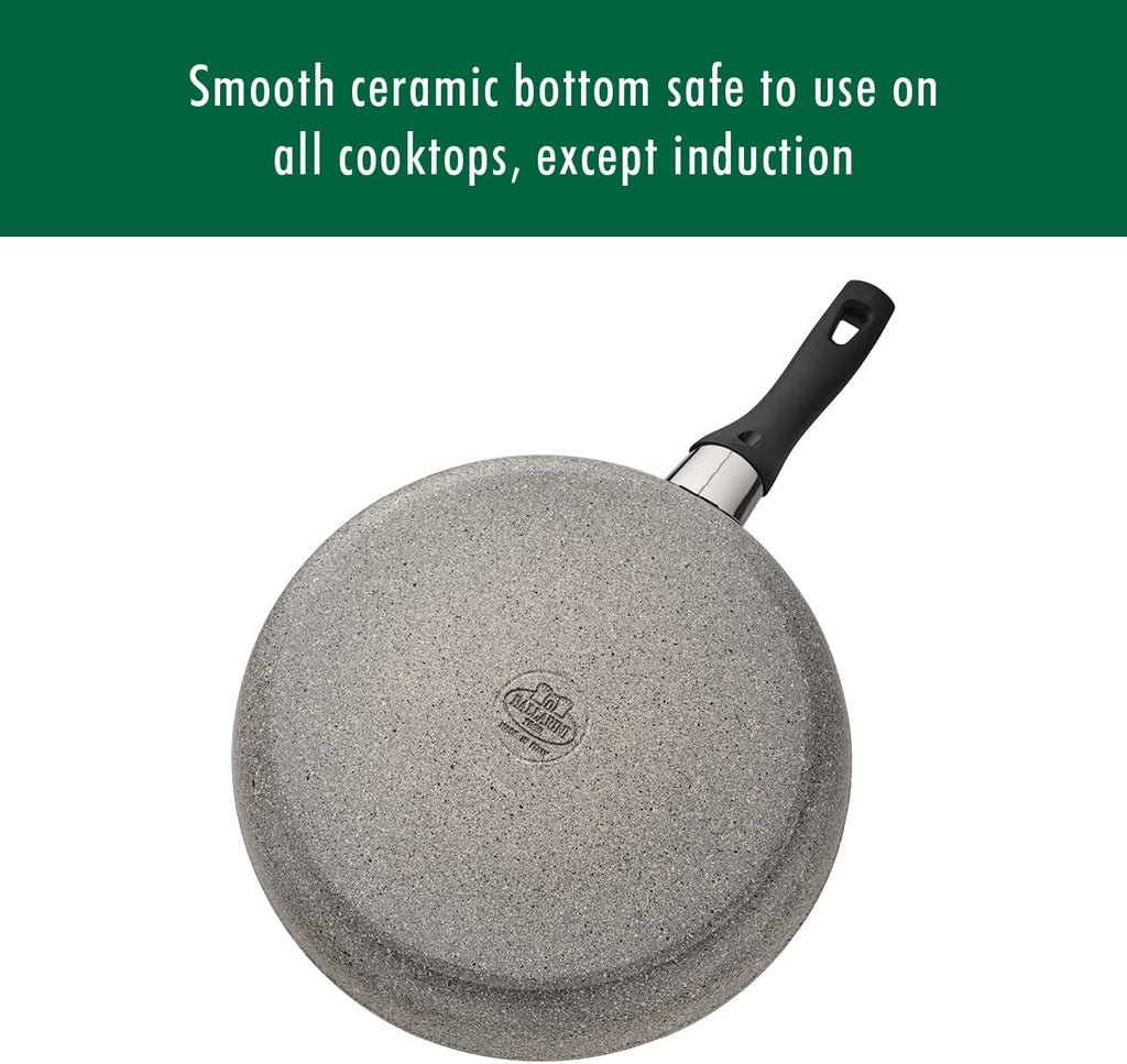 Ballarini 75001-652 Parma Forged Aluminum Nonstick Cookware Set, 10-Piece, Granite