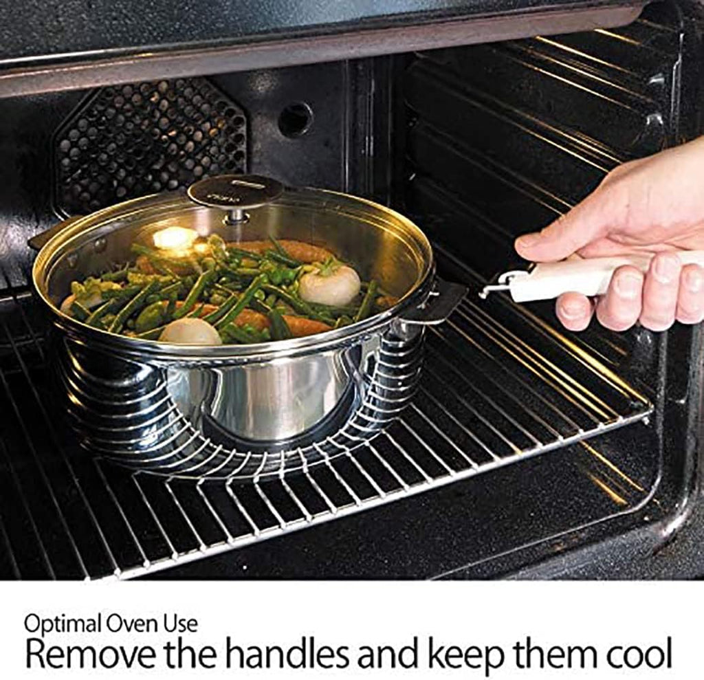 Cristel Mutine Stainless Steel 3 Quart Saute Pan with Domed Glass Lid