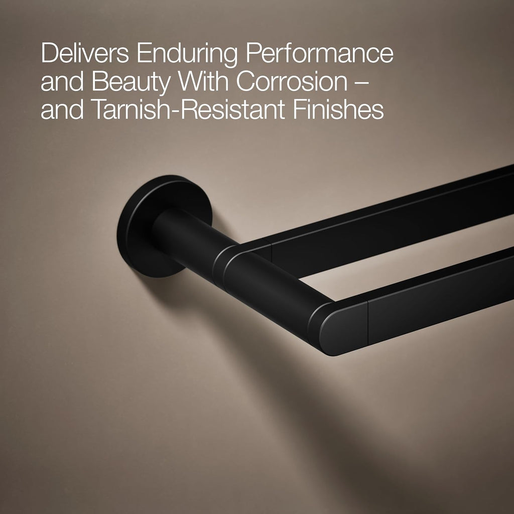 Kohler 73144-BL Composed® 24' Double Towel bar, Matte Black