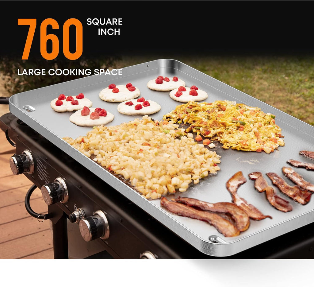 Stanbroil Flat Top Griddle for Cuisinart CGG-0036 36' 4-Burner Gas Grill, Stainless Steel Griddle Replacement Top with Dual Grease Management System