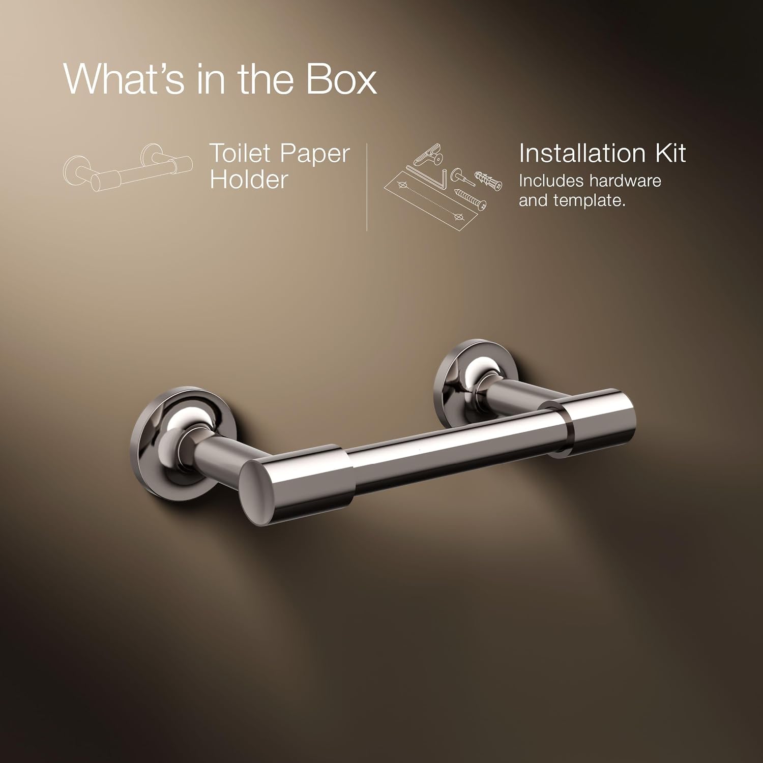 KOHLER K- 14377-TT Purist® Toilet Paper Holder, Vibrant Titanium